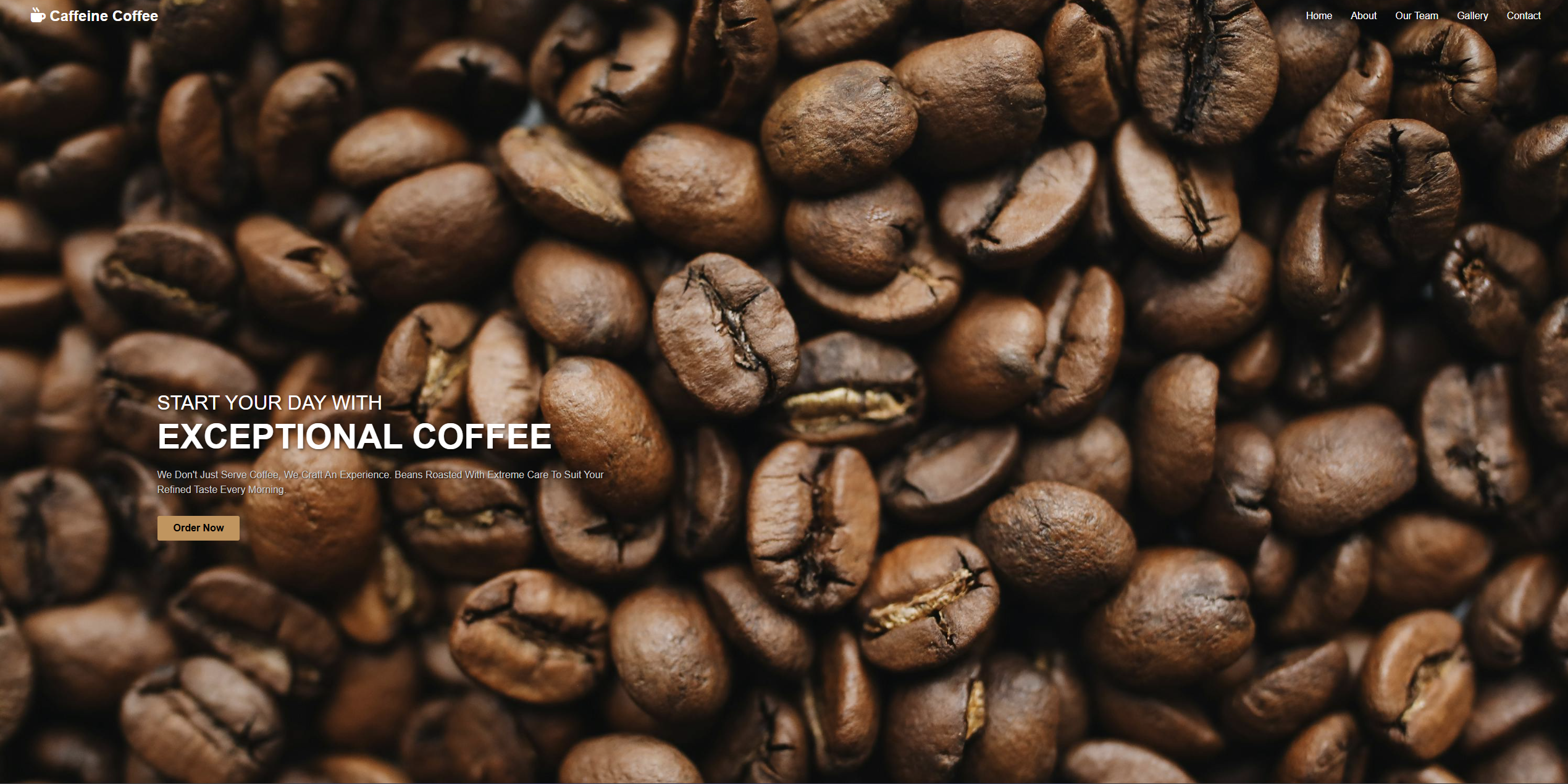 Screenshot of the second project, a dark-themed application UI.